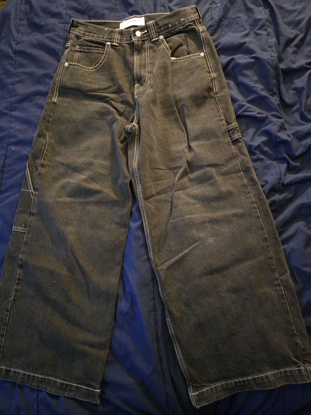 Hollister Men's The Big Jean in Washed Black 30 X 32